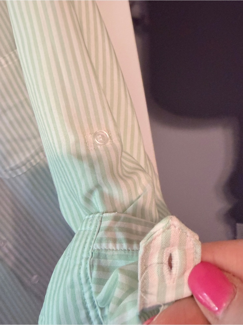 Velvet Heart Mint and White Striped Top - Picture 5 of 14